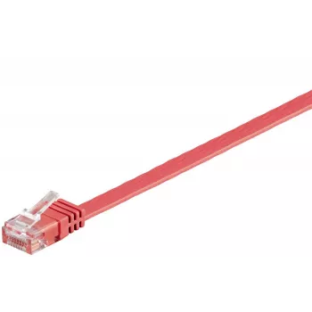 Cable de red Microconnect V-UTP601R-FLAT rojo 1 m Cat6 U/UTP (UTP)