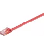 Cable de red Microconnect V-UTP601R-FLAT rojo 1 m Cat6 U/UTP (UTP)