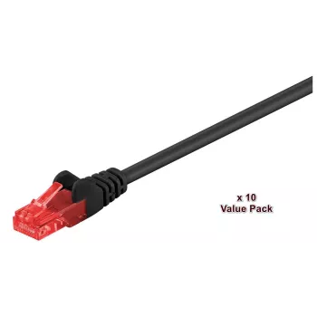 Microconnect V-UTP610SVP Cable de red negro 10 m Cat6 U/UTP (UTP)