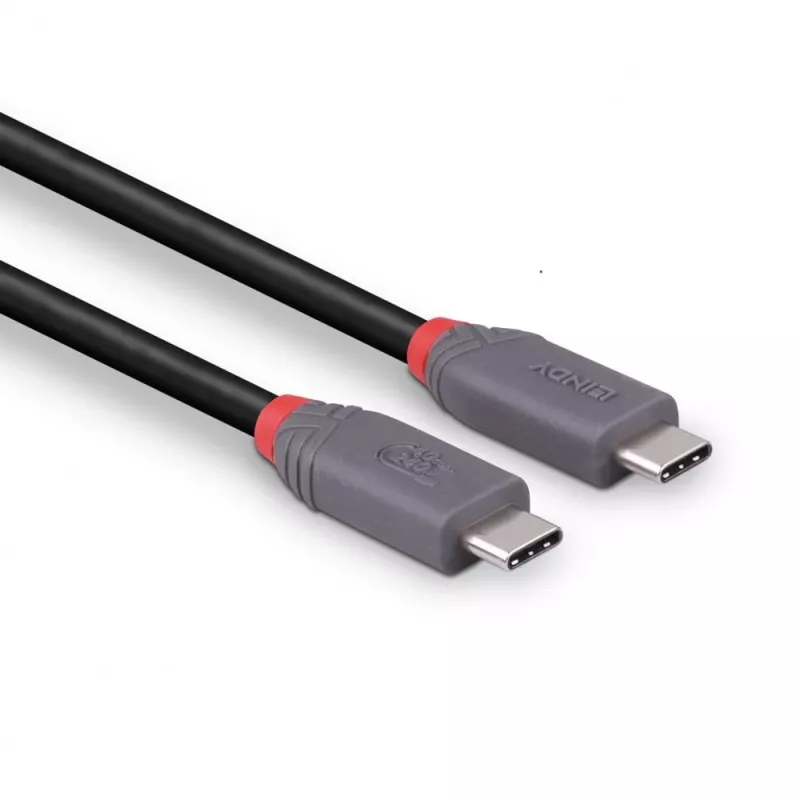 Cable USB 4 Lindy 2m 240W Type-C 40 Gbit/s, USB4 Gen 3x2, negro