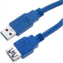 Techly Cable alargador USB 3.0 A macho / A hembra 3 m azul ICOC U3-AA-30-EX