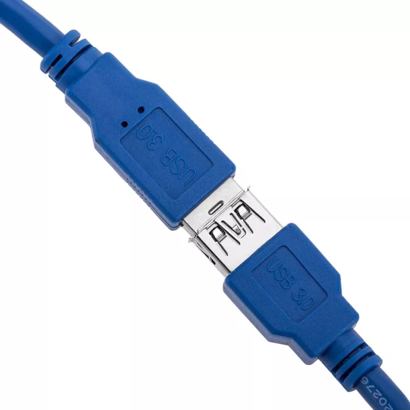 Techly Cable alargador USB 3.0 A macho / A hembra 0,5m azul ICOC U3-AA-005-EX