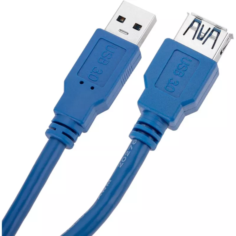 Techly Cable alargador USB 3.0 A macho / A hembra 0,5m azul ICOC U3-AA-005-EX