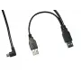MicroConnect MC-WA1945B cable divisor, USB 2.0 A macho a USB 2.0 A macho + Mini USB macho