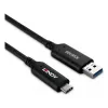 Lindy 50m Cable híbrido de fibra óptica USB 3.2 Gen 1 Type-A a C