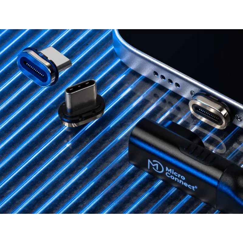 MicroConnect MC-LS-USB4MP2S conector magnético USB4 Premium, 40 Gbps, 240 W, 8K (2 uds.)