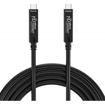Cable USB-C MicroConnect MC-USB3.2CC05-8K-OP 5 m — compatible con vídeo 8K, USB 3.2