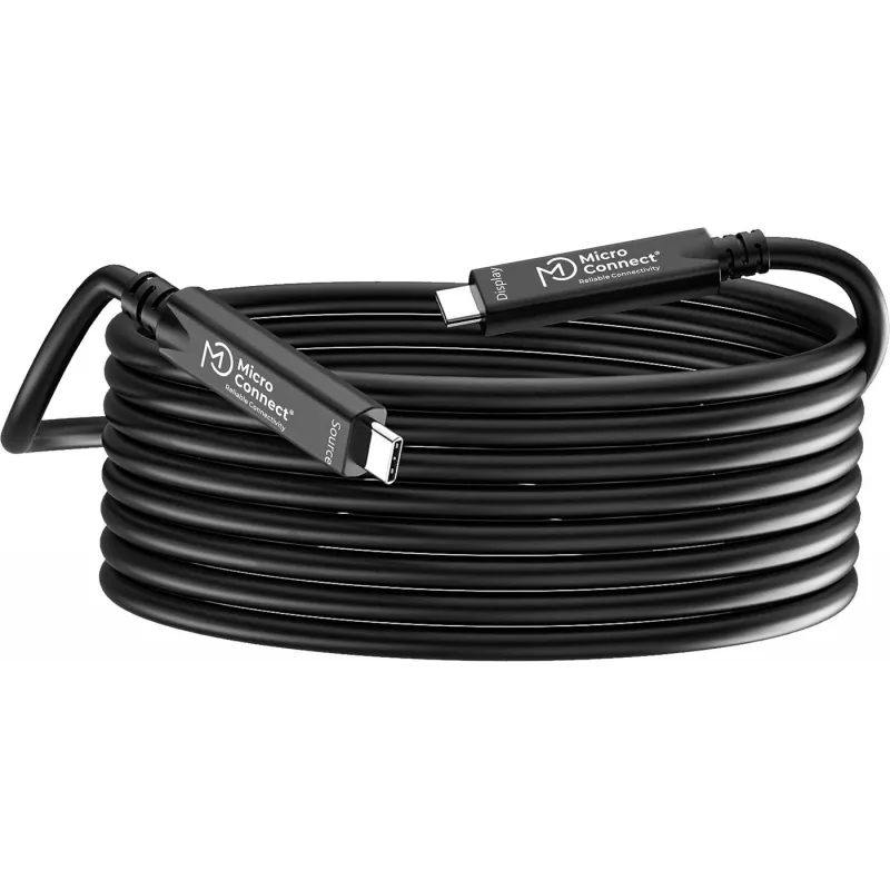 Cable USB-C MicroConnect MC-USB3.2CC05-8K-OP 5 m — compatible con vídeo 8K, USB 3.2