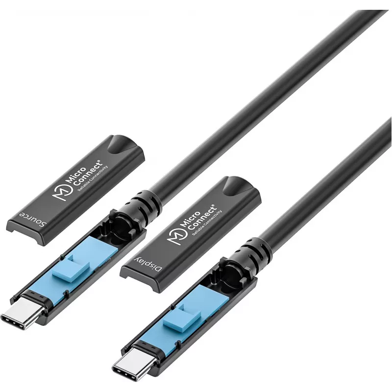 Cable USB-C MicroConnect MC-USB3.2CC10-8K-OP 10 m, compatible con hasta 8K