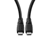 Cable USB-C MicroConnect USB3.2CC01-LSZH, USB-C a USB-C, 100W, USB 3.2, funda LSZH