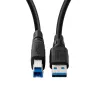 Cable USB-A a B MicroConnect ColorFlex USB 3.2 Gen 1 (USB 3.0) 1 m, LSZH