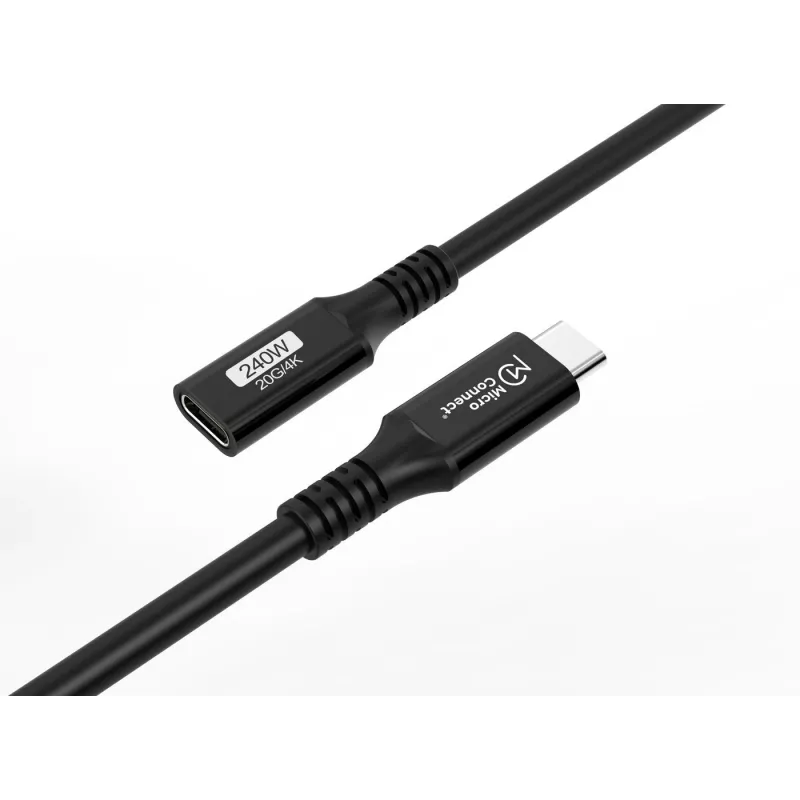MicroConnect USB3.2CC05EX Premium cable alargador USB-C, 0,5 m, USB 3.2