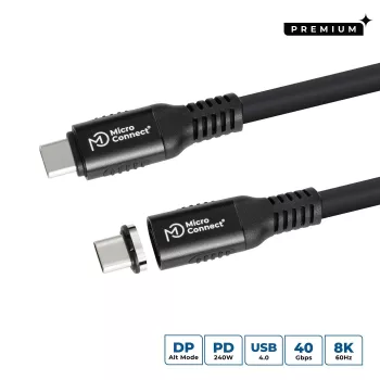 Microconnect MC-LS-USB4CC0.5 Cable USB 0,5 m USB C negro