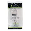 Cable HDMI High Speed con Ethernet A/A M/M Techly 1 m blanco ICOC HDMI-4-010WH