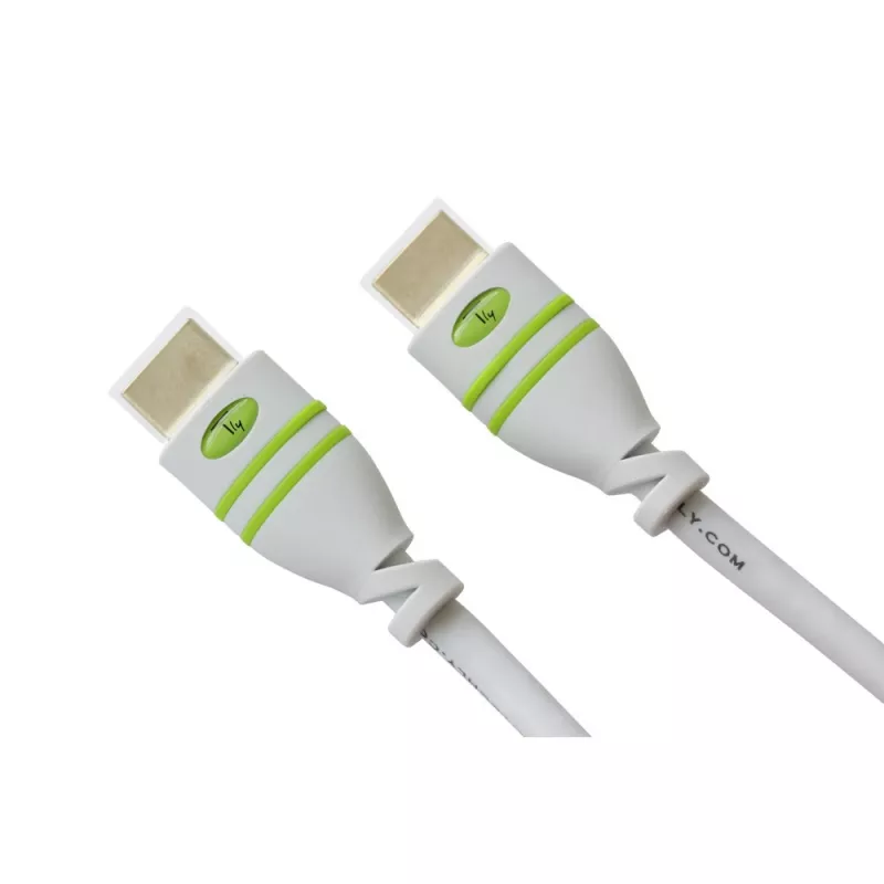 Cable HDMI High Speed con Ethernet A/A M/M Techly 1 m blanco ICOC HDMI-4-010WH