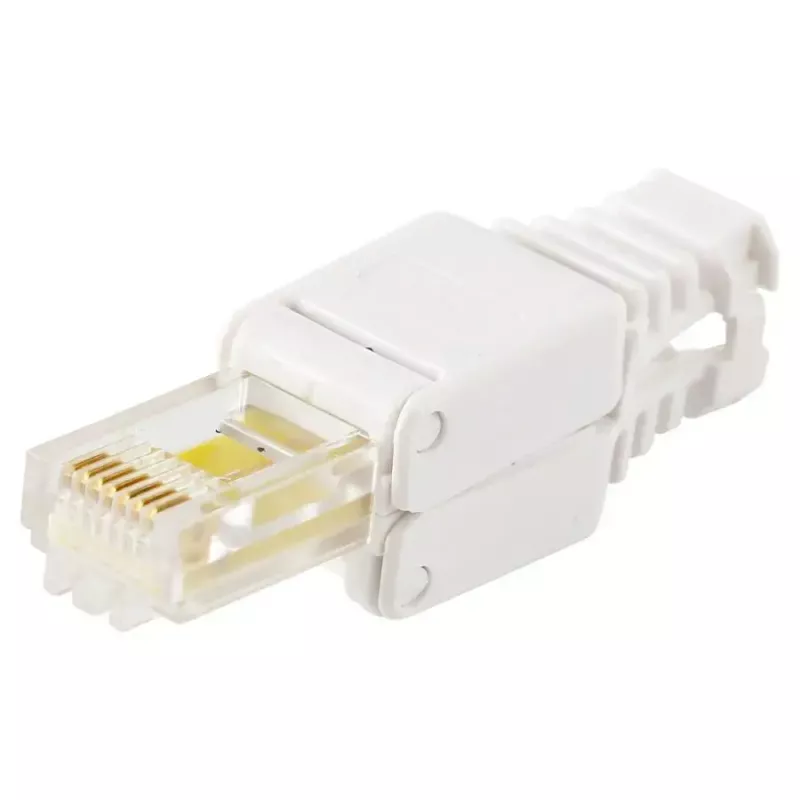 Empalme de cables LOGON TWP8P8TP RJ-45 Cat5e, transparente/blanco/amarillo, pack de 10