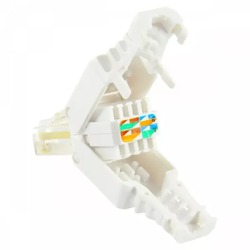 Empalme de cables LOGON TWP8P8TP RJ-45 Cat5e, transparente/blanco/amarillo, pack de 10