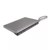 Lindy DST-Mini XT 810, estación de acoplamiento mini USB-C para portátil con pantalla única (8K) o doble pantalla (4K60) y carga pasante de 100W