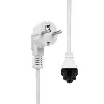 Cable de alimentación ProXtend Type-F Schuko acodado a C5 blanco 5 m