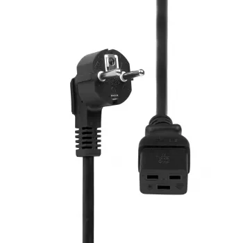 Cable de alimentación ProXtend Type-F Schuko a C19 acodado negro 0,5 m