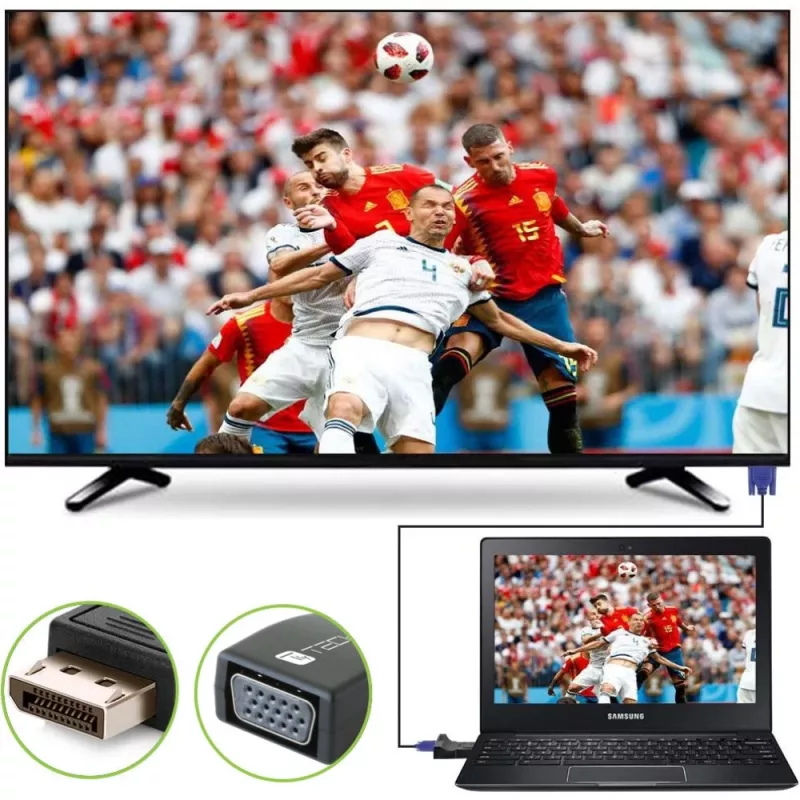 Adaptador de cable DisplayPort VGA Techly IADAP-DSP-230T
