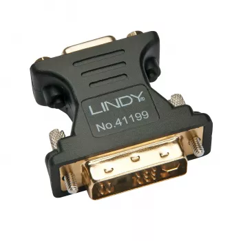 Adaptador Lindy DVI-A macho a VGA hembra, negro