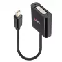 Convertidor activo Lindy Mini DisplayPort a DVI 0,16 m negro