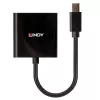 Convertidor activo Lindy Mini DisplayPort a DVI 0,16 m negro
