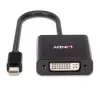 Convertidor activo Lindy Mini DisplayPort a DVI 0,16 m negro