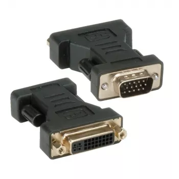 Adaptador Techly DVI a VGA analógico H/M IADAP DVI-9100, VGA, DVI-I, negro