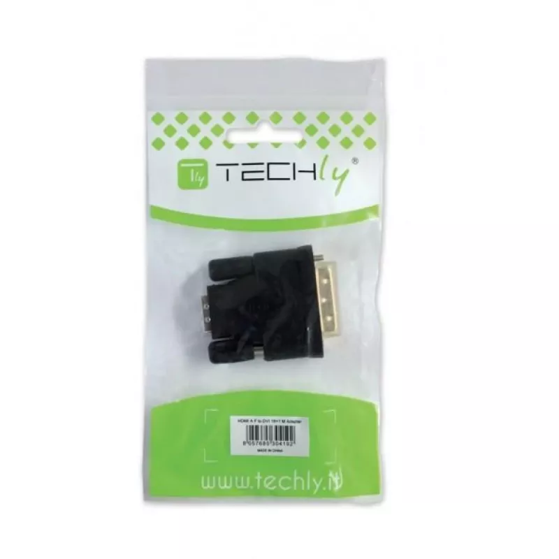 Adaptador Techly DVI a VGA analógico H/M IADAP DVI-9100, VGA, DVI-I, negro