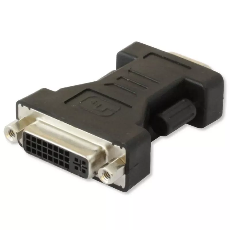 Adaptador Techly DVI a VGA analógico H/M IADAP DVI-9100, VGA, DVI-I, negro