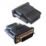 Adaptador de cable DVI-D negro Techly IADAP-DVI-HDMI-F