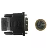 Adaptador de cable DVI-D negro Techly IADAP-DVI-HDMI-F