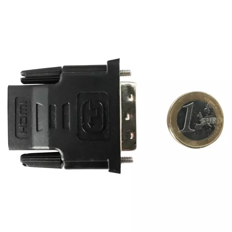 Adaptador de cable DVI-D negro Techly IADAP-DVI-HDMI-F