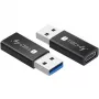 Adaptador USB Techly IADAP USB3-AFT USB A a USB C negro