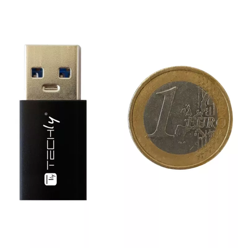 Adaptador USB Techly IADAP USB3-AFT USB A a USB C negro