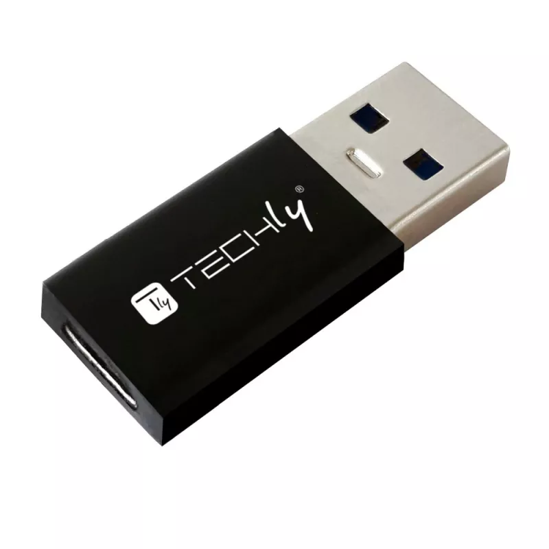Adaptador USB Techly IADAP USB3-AFT USB A a USB C negro