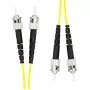 Cable de fibra óptica ProXtend ST-ST UPC OS2 dúplex 10 m