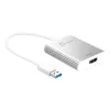 Adaptador de pantalla j5create JUA354 USB 3.0 a 4K HDMI plateado