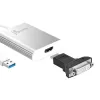 Adaptador de pantalla j5create JUA354 USB 3.0 a 4K HDMI plateado