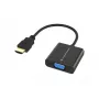 Adaptador Conceptronic ABBY20B HDMI a VGA, 0,25 m, HDMI tipo A (estándar), VGA (D-Sub), conector macho, conector hembra, recto