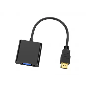Adaptador Conceptronic ABBY20B HDMI a VGA, 0,25 m, HDMI tipo A (estándar), VGA (D-Sub), conector macho, conector hembra, recto