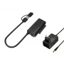 Conceptronic ABBY21B Adaptador SATA USB 3.0 con fuente de alimentación, 2,5