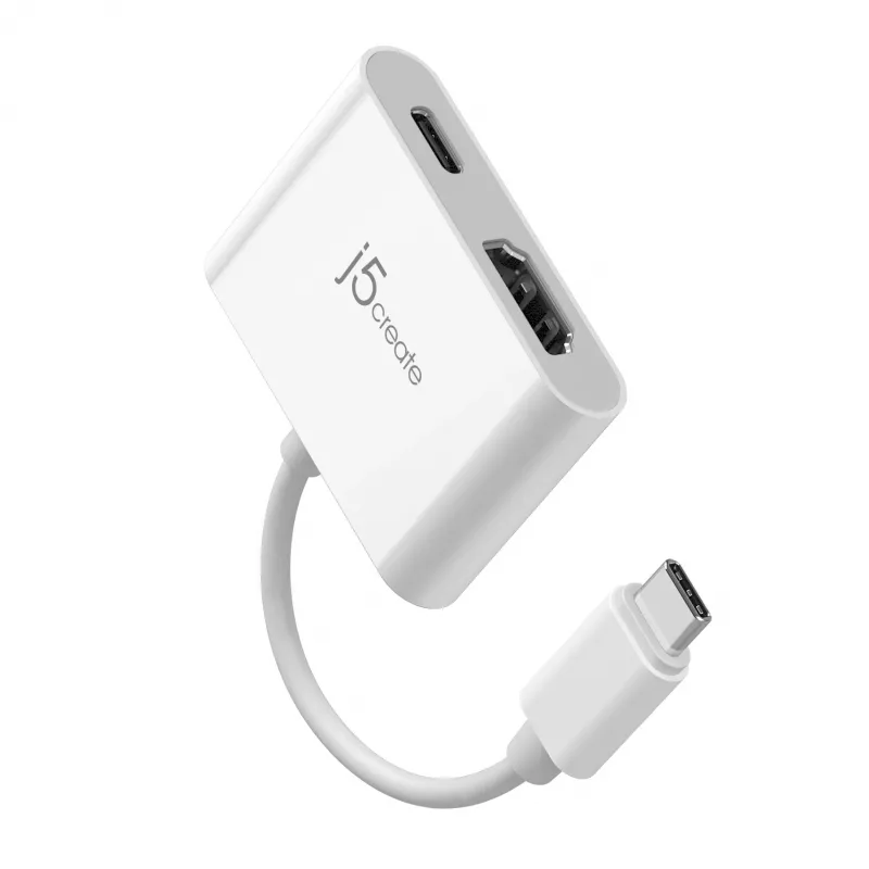 j5create JCA152 Adaptador USB-C® a HDMI™ 4K con Power Delivery, negro