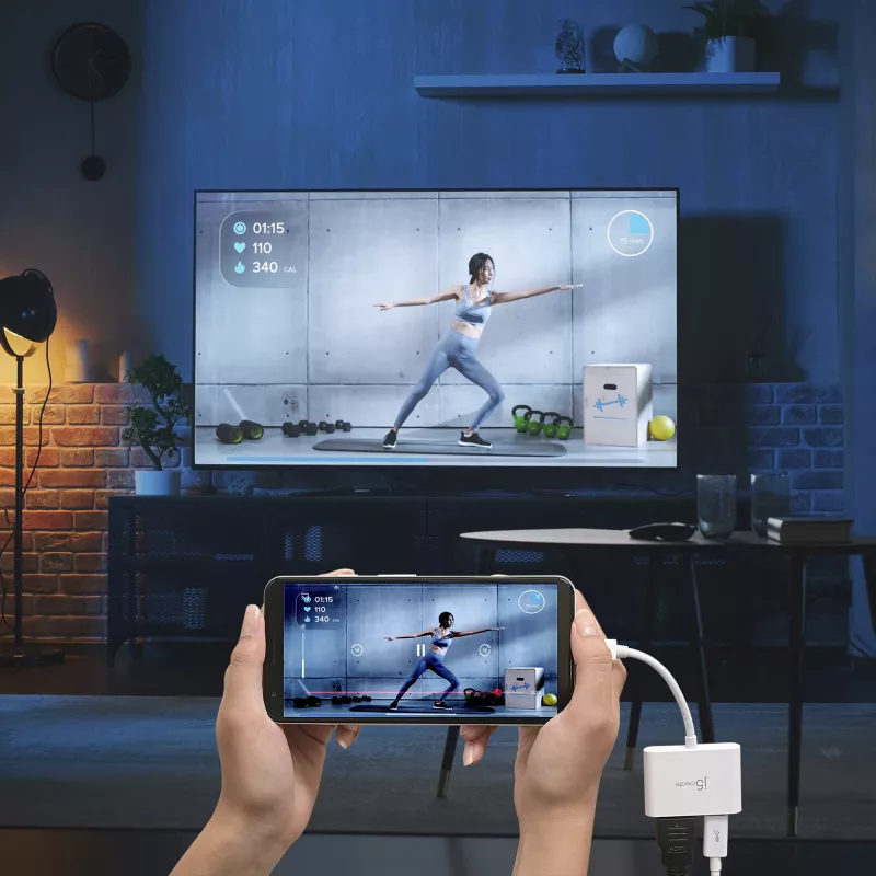 j5create JCA152 Adaptador USB-C® a HDMI™ 4K con Power Delivery, negro
