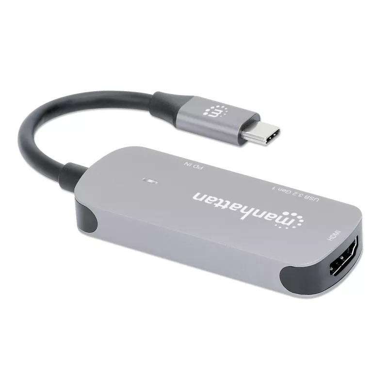 Manhattan Dock/Hub USB-C HDMI USB-A USB-C 100W Power Delivery 4K 60Hz