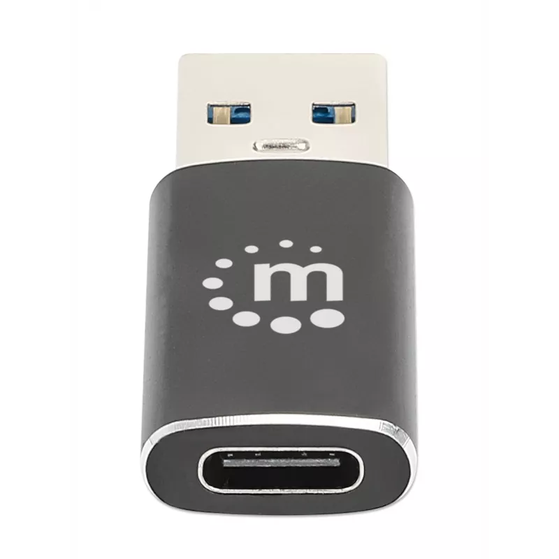 Manhattan 153980 adaptador de USB-C (hembra) a USB-A (macho), USB 3.2 Gen 2, 10 Gbps