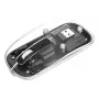 Ratón inalámbrico Manhattan Transparente recargable USB