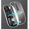 Ratón inalámbrico Manhattan Transparente recargable USB